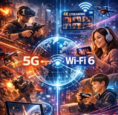 Ера гіпершвидкості: як 5G та Wi-Fi 6 змінили наші розваги