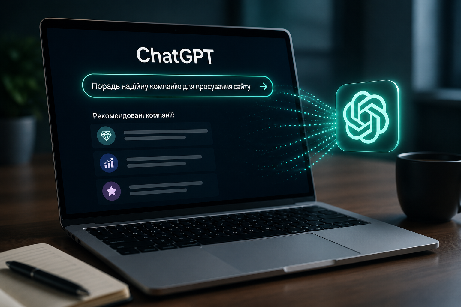 Як просувати сайт у ChatGPT: що впливає на рекомендації AI у 2026 році