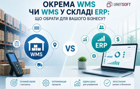 Окрема WMS чи WMS у складі ERP: що обрати виробничим і торговельним компаніям?