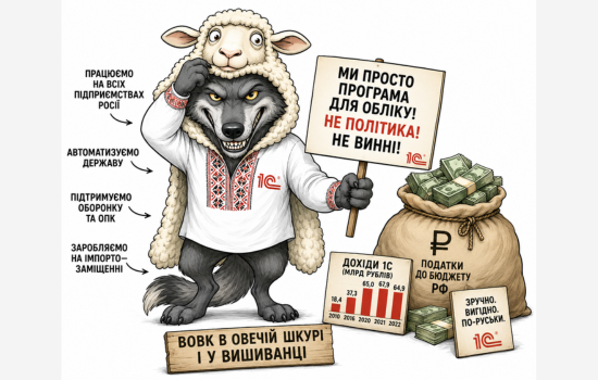 1С — не постраждала сторона, а учасник російської воєнної економіки