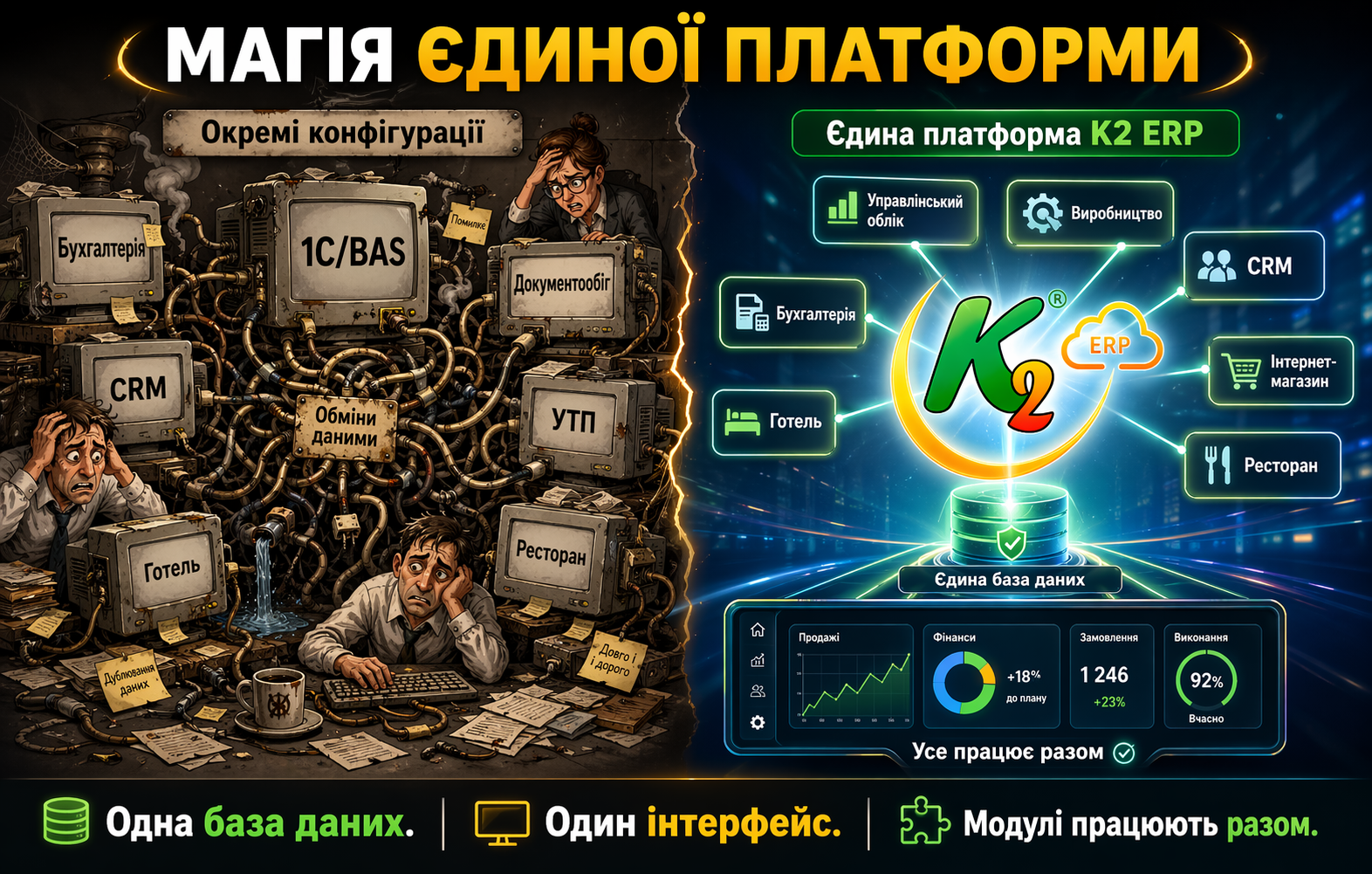 ���� ����� ���������: ���� K2 ERP �� ������ ������ �����, ��� ����� 1�/BAS