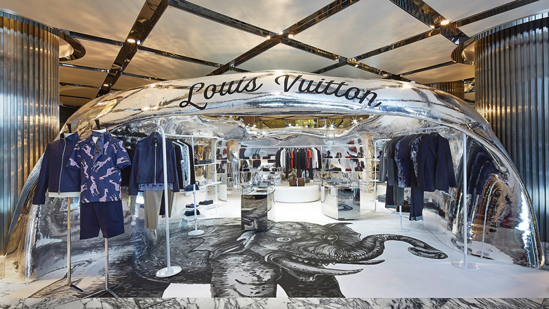 Louis Vuitton  pop-up store,   3D 