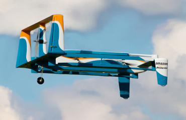 Amazon обещает доставку покупок дронами в течение получаса после заказа